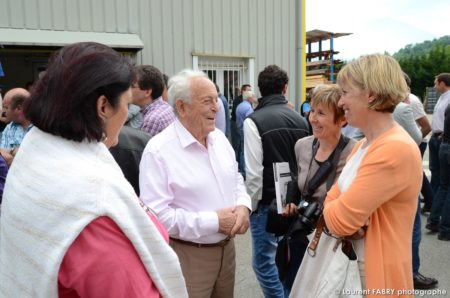 photographe événementiel à Albertville : M. Montaz rencontre les épouses du personnel lors de la journée portes ouvertes