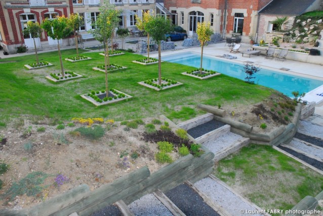 jardin feng shui et sa piscine