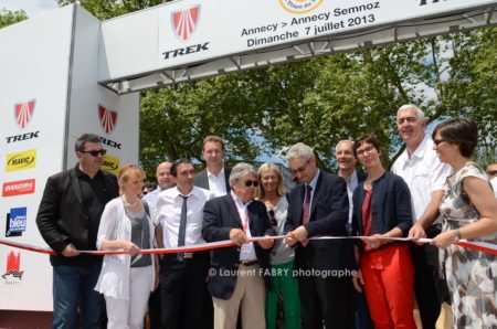 photographe course cycliste à Annecy : inauguration du village de départ
