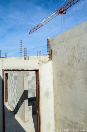 photographe de chantier à Aix-les-bains : les couloirs du bâtiment