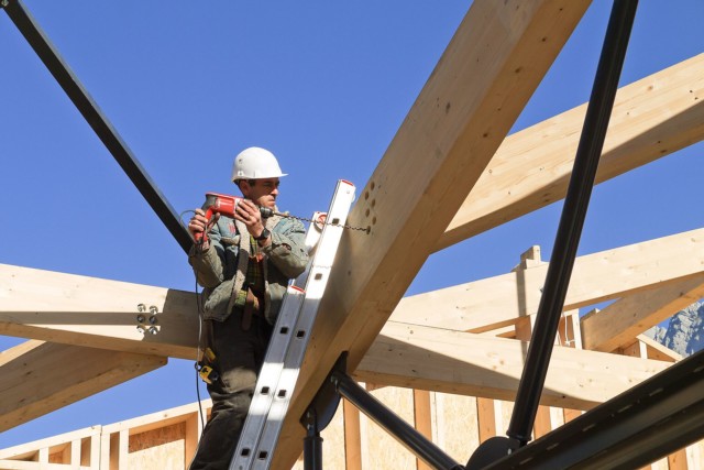 photographe suivi de chantier sur un projet communal de construction ossature bois en Savoie