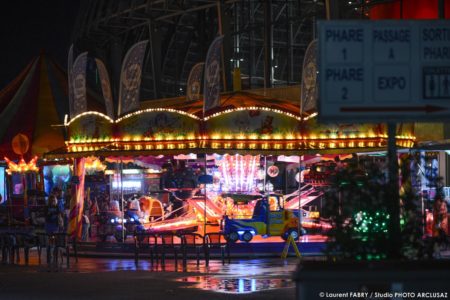 photographe événementiel : les manèges pour les enfants à la Foire de Savoie, Chambéry