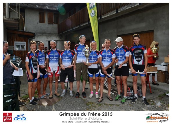 Photographe cyclisme en Combe de Savoie : une équip est récompensée lors de la grimpée du Frêne