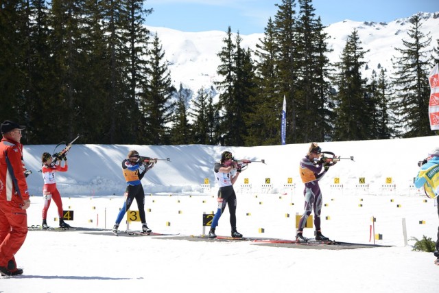 Photographe de ski nordique en Savoie : le tir au biathlon