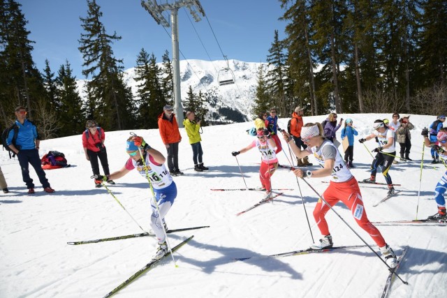 Photographe de ski nordique en Savoie : ski de fond sur le domaine de Méribel