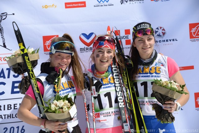 Photographe de ski nordique en Savoie : podium de ski de fond aux championnats de France organisés à Méribel