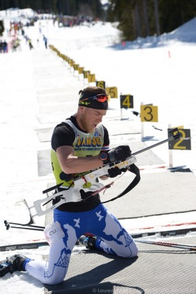 Photographe de ski nordique en Savoie : le pas de tir sur l'altiport de Méribel pour les championnats de biathlon