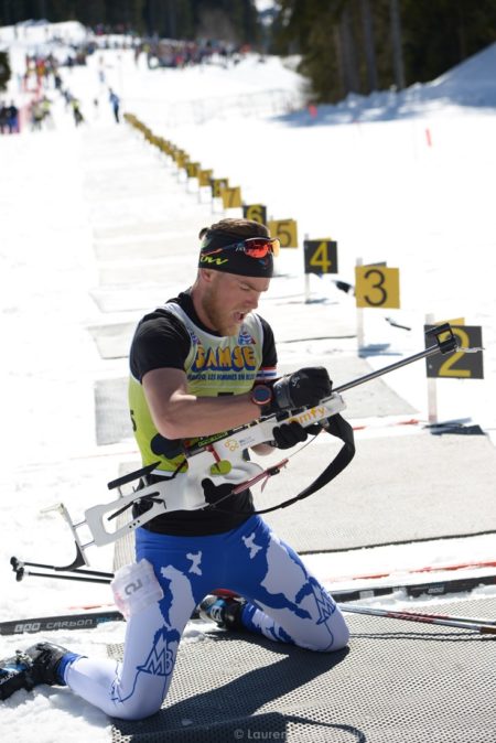 Photographe De Ski Nordique En Savoie : Le Pas De Tir Sur L'altiport De Méribel Pour Les Championnats De Biathlon