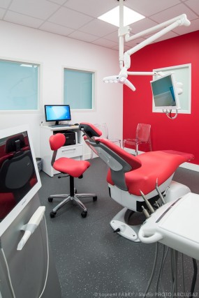 Photographe de décoration dans le domaine de la santé pour un cabinet dentaire dans les Alpes