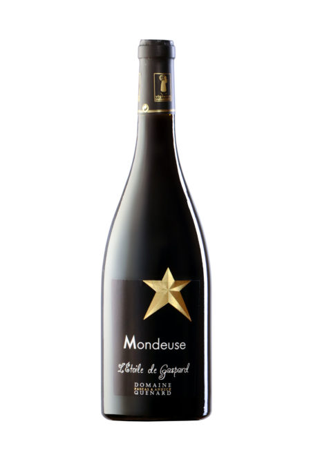 photo d'une bouteille de vin (Mondeuse) de Savoie réalisée par un photographe professionnel en studio