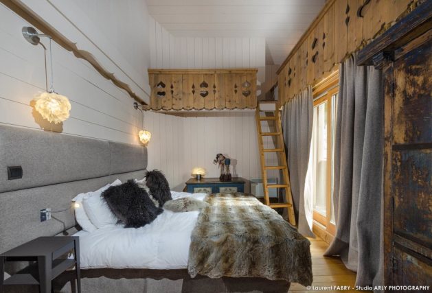 Photographe chalets de montagne à Méribel (3 Vallées) : chambre