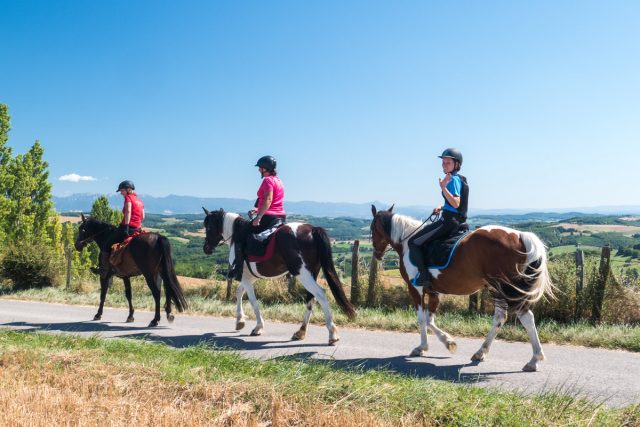 Photographe équestre en Auvergne Rhône Alpes : Plan photo dans la Drome des Collines pour le CRTE Rhône Alpes avec les cavaliers de la Drome a Cheval