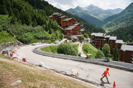 Reportage du photographe de chantier dans les Alpes sur des travaux de Forezienne d'Entreprises