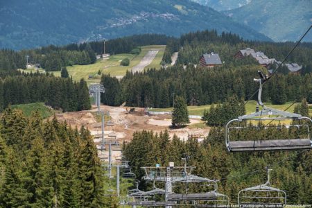 Reportage photo sur un chantier dans les Alpes