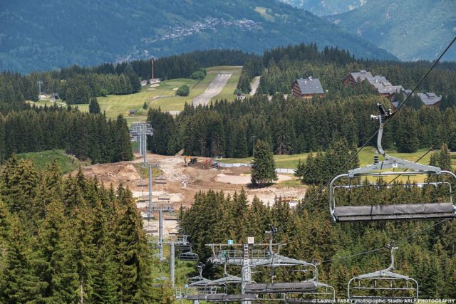 Reportage photo sur un chantier dans les Alpes