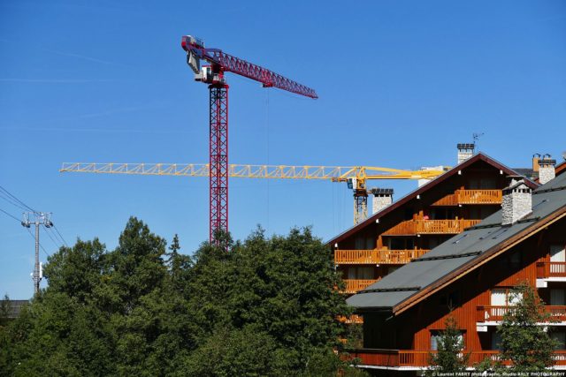 Photographe de chantier dans les Alpes