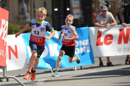 Photographe de trail running en Suisse : une course enfants au TVSB