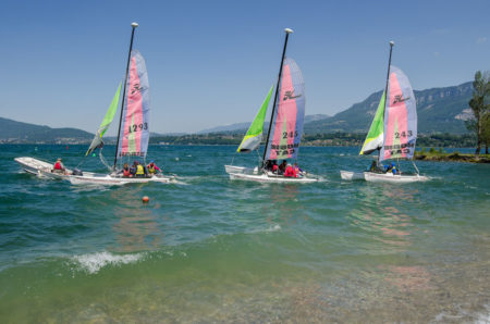 Photographe urbanisme pour une collectivité dans les Alpes (Aix-les-Bains) : cours de voilier sur le lac du Bourget