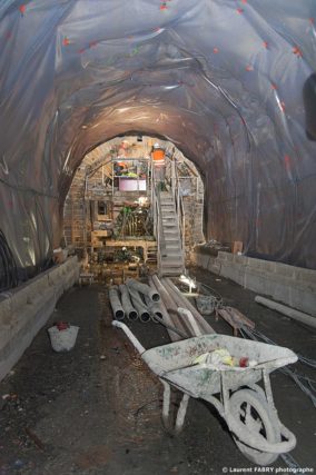 photographe industriel en Auvergne Rhône Alpes : le chantier du tunnel du Siaix