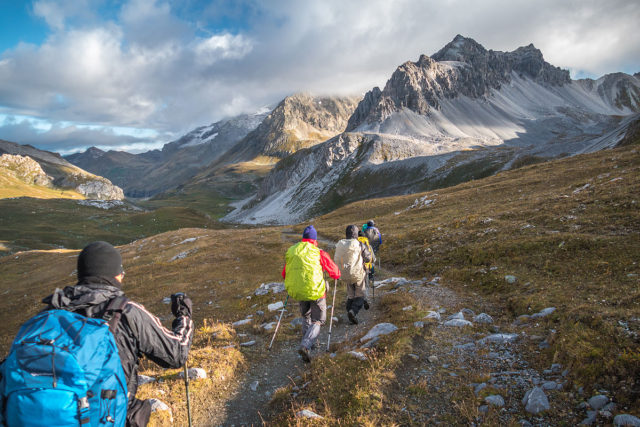 Photographe sport de montagne outdoor en Vanoise : randonnée itinérante