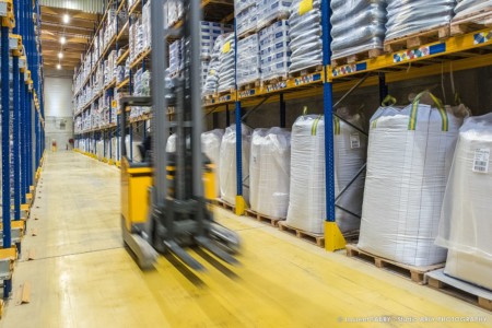 Entrepôt logistique chez un semoulier-pastier en Savoie