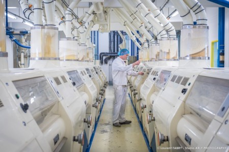 Reportage Photo Industrie Agroalimentaire à Chambéry (73) : Contrôle Qualité Dans La Meunerie