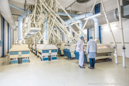 Photographe industrie agroalimentaire en Savoie (73) : un des étages de la meunerie