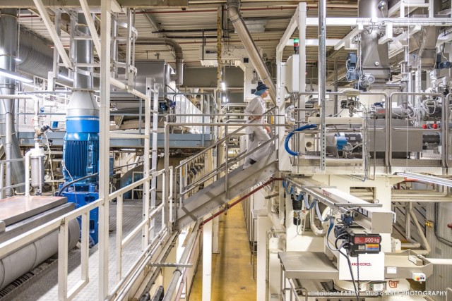 Reportage photo industrie agroalimentaire à Chambéry (73) : ligne de fabrication des pâtes