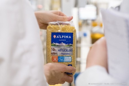 Reportage photo industrie agroalimentaire à Chambéry (73) : sachet de pâtes