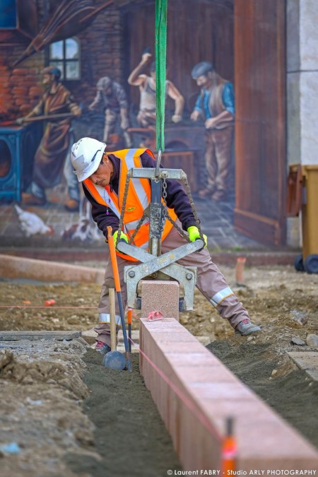 Photographe de chantier à Genas, près de Lyon : place de la république, la métamorphose