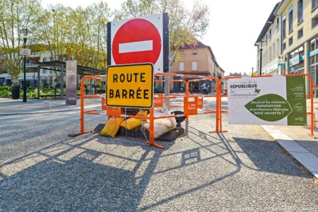 Photographe de chantier près de Lyon : rue de la république à Genas