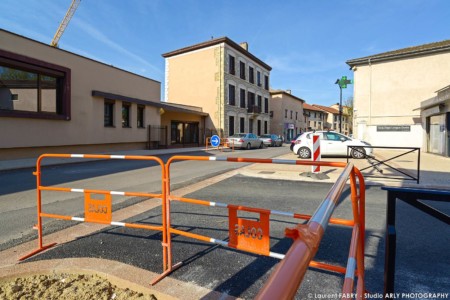 Photographe de chantier près de Lyon : rue de la république à Genas, 69