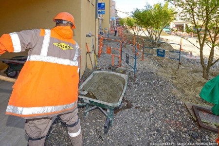 Photographe Lyon sur un chantier Colas