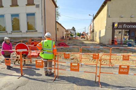 Reportage photo sur un chantier près de Lyon pour Colas