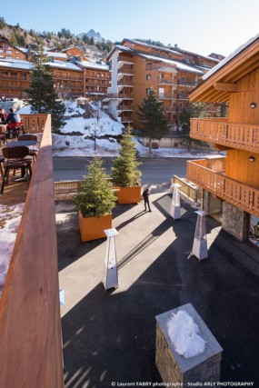 Vue vers Méribel Centre depuis les balcons de la nouvelle résidence de tourisme