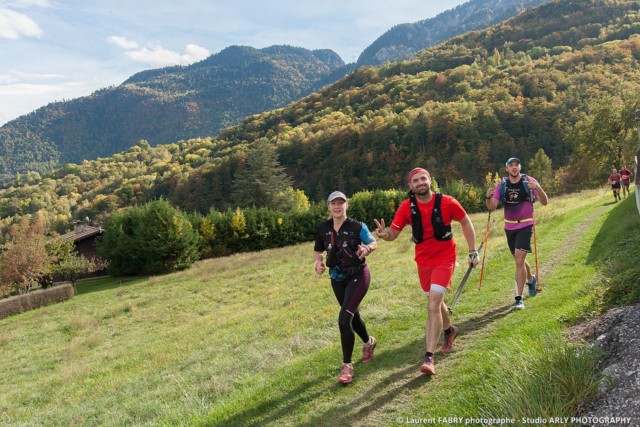 Des traileurs pris en photo pendant la course