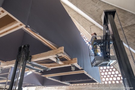 Photographe suivi de chantier sur un centre d'art