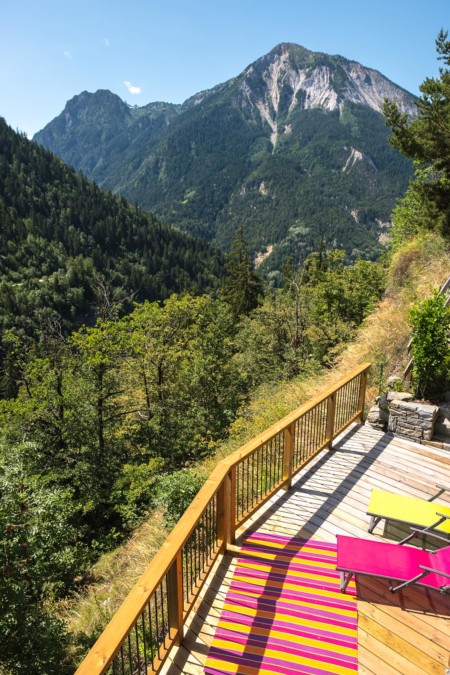 Terrasse avec vue sur le Grand Bec (Vanoise)