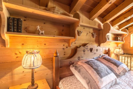 Chambre d'un chalet à Champagny-en-Vanoise