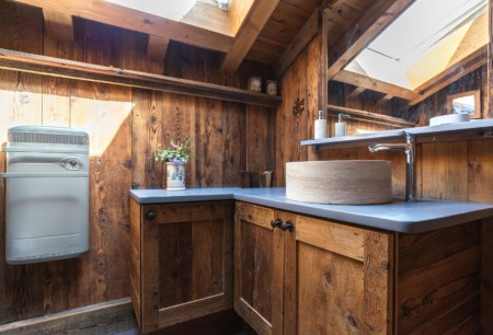 Salle de bain d'un chalet en Vanoise (Champagny)