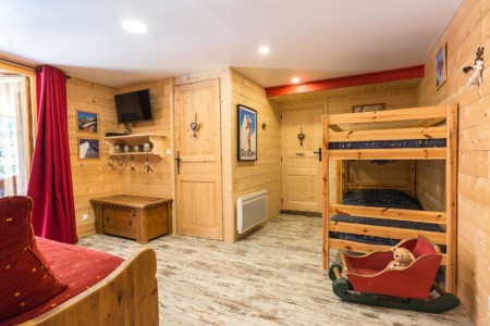 Chambre d'enfants dans le chalet de Champagny-en-Vanoise