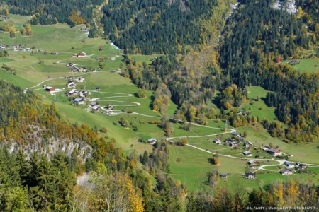 Photographe paysages du Beaufortain : Ville dessus et Ville dessous, en automne