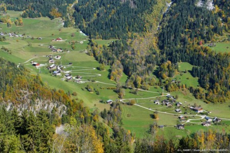 Photographe Paysages Du Beaufortain : Ville Dessus Et Ville Dessous, En Automne