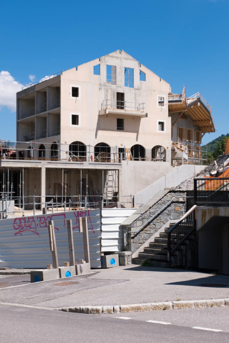 Reportage sur un chantier : les anciens murs de l'hôtel