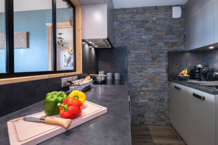 Appartement en Maurienne : la cuisine aménagée