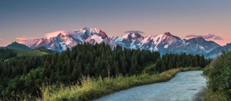 Coucher De Soleil Sur Le Mont Blanc - Laurent FABRY Photographe Professionnel