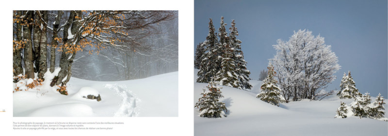 Paysages de neige dans le massif des Bauges