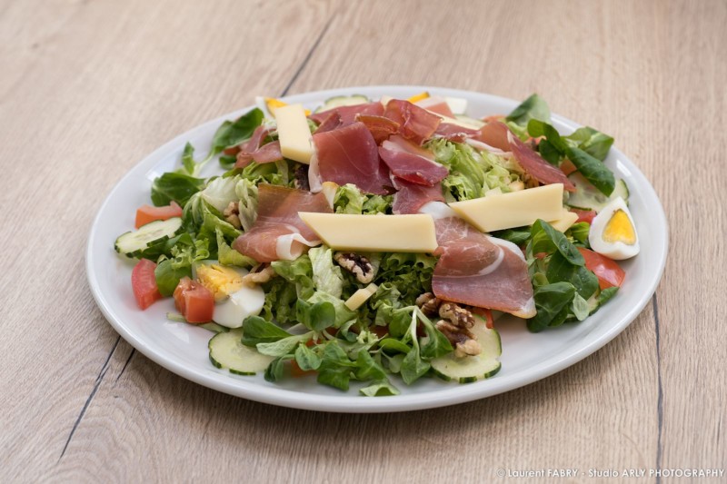 salade au jambon de pays, Hôtel les Essarts, Valloire