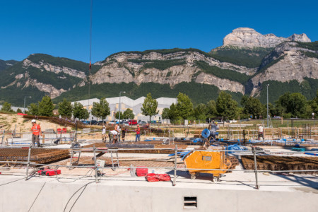 photographe de chantier entre Chambéry et Grenoble : Vue de la Chartreuse, près de Grenoble depuis les chantiers Legendre à Crolles (38)