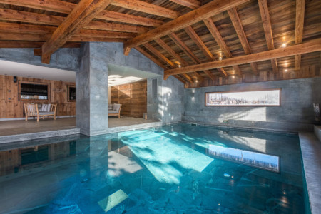 La Piscine D'un Chalet De Prestige à Megève